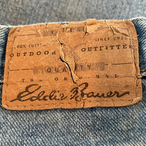 Eddie Bauer Outdoor Outfitter Mens Denim Blue Jean Medium Wash Shorts Size 34 - Picture 5 of 14